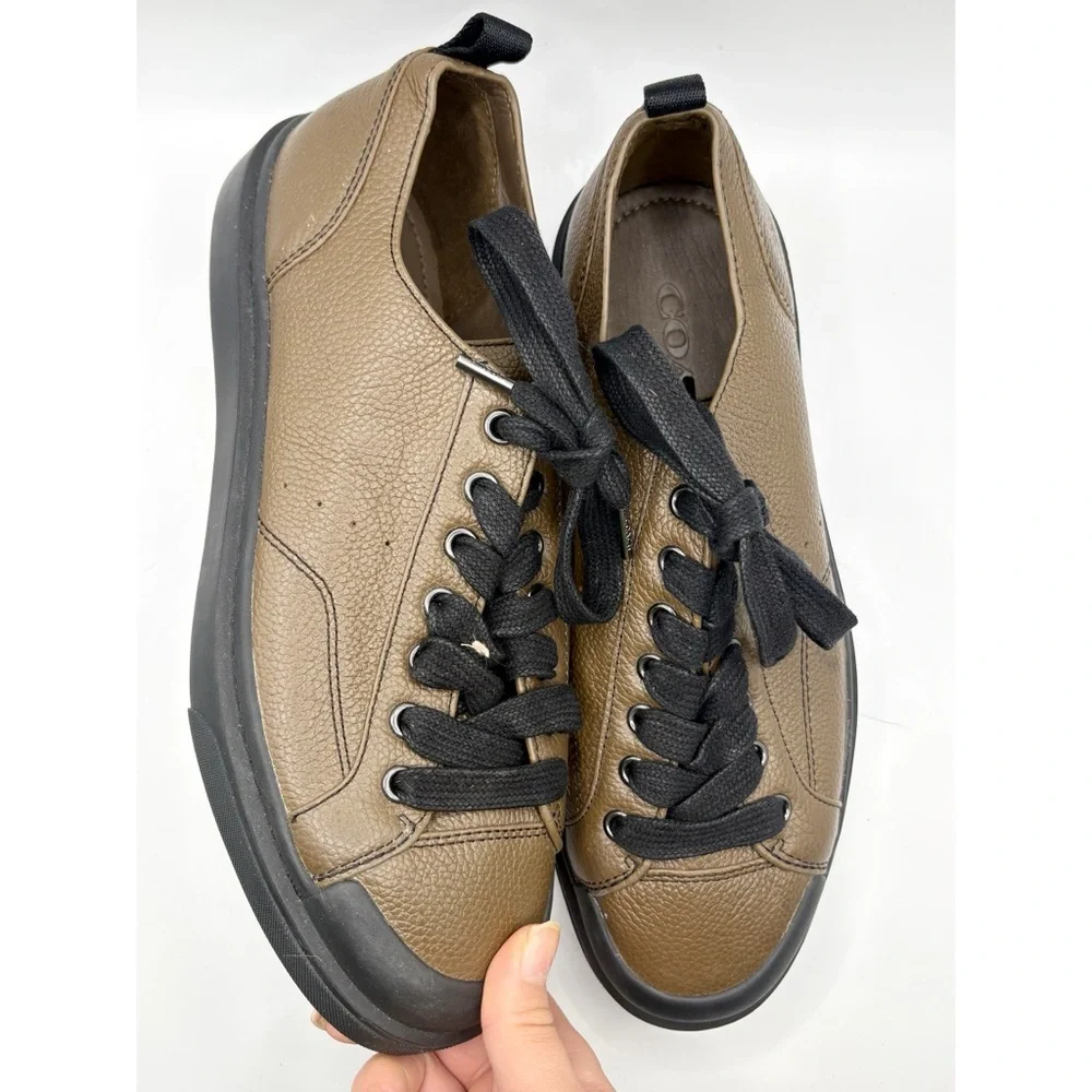 Coach Authentic Mens‎ Brown Leather Sneakers